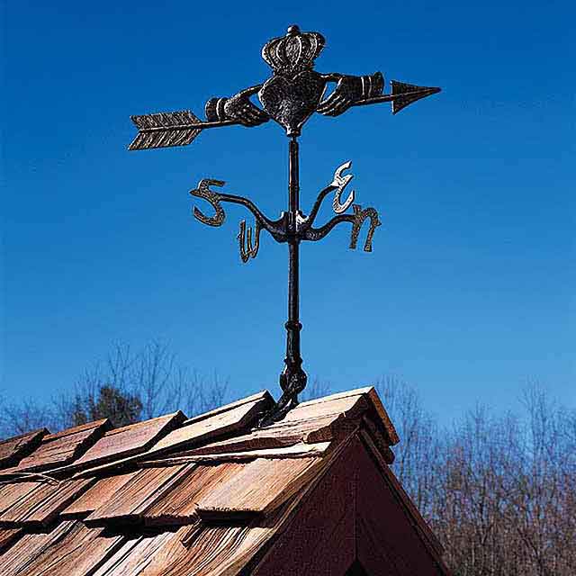claddagh rooftop weathervane