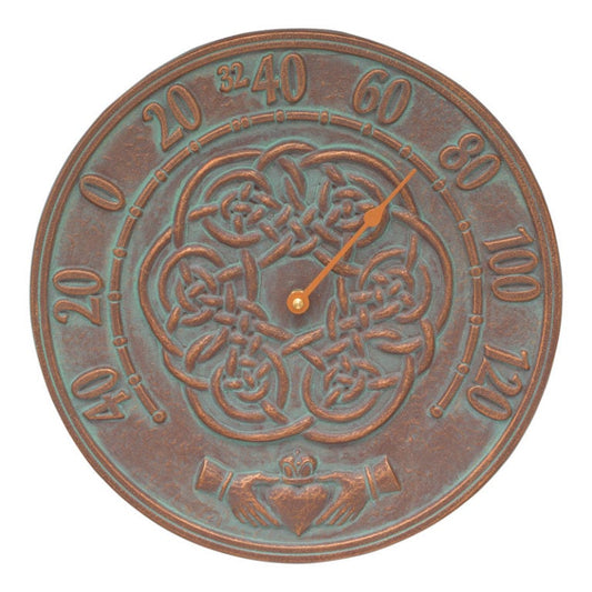 Irish Blessings Thermometer - Copper Verdigris