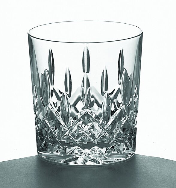 galway crystal longford double old fashioned glass - 10 oz (pair)