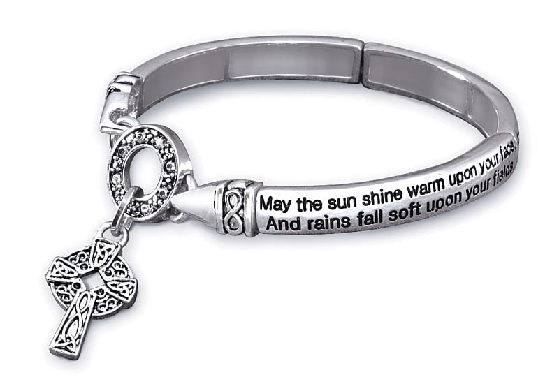 irish blessing stretch bracelet