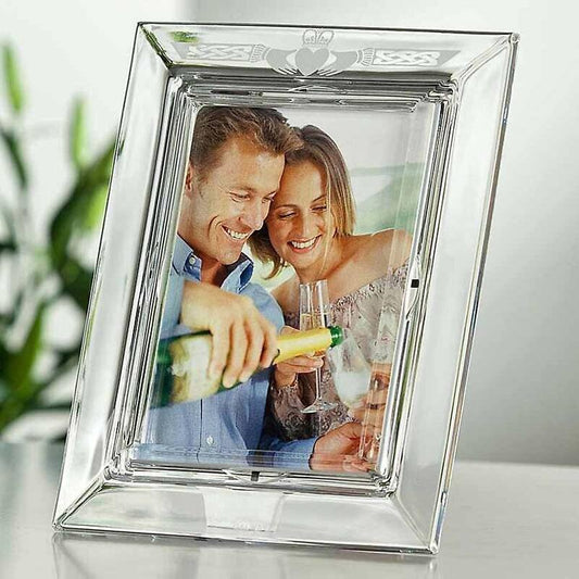 Galway Crystal Claddagh 5 x 7 Photo Frame