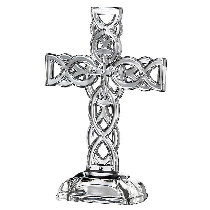galway crystal 10" celtic cross