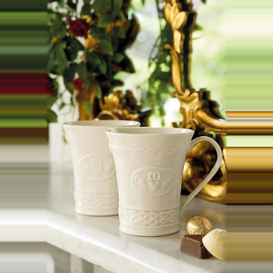 Belleek Claddagh Mugs - Set of 2