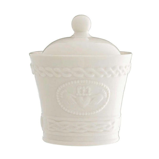 Belleek Claddagh Sugar/Condiment Bowl