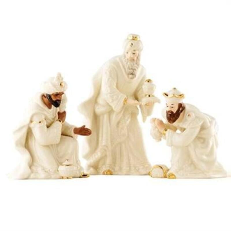 irish christmas - belleek classic nativity - three kings set