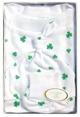 shamrock baby homecoming set
