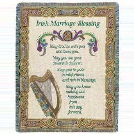 Irish Marriage Blessing Throw