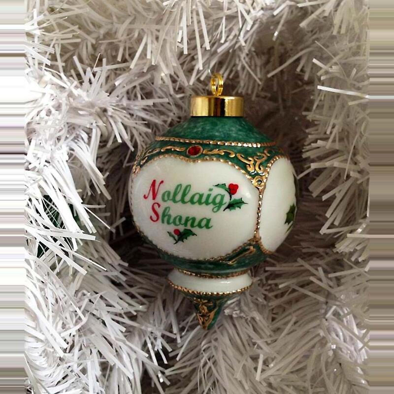 irish christmas ornament - nollaig shona ornament