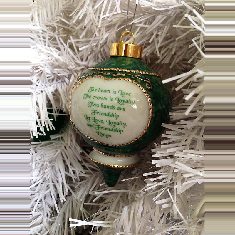 irish christmas ornament - claddagh ornament