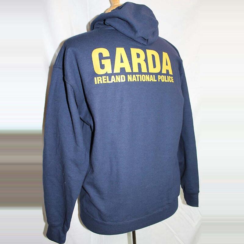 irish sweatshirt - garda irish police hooded sweatshirt