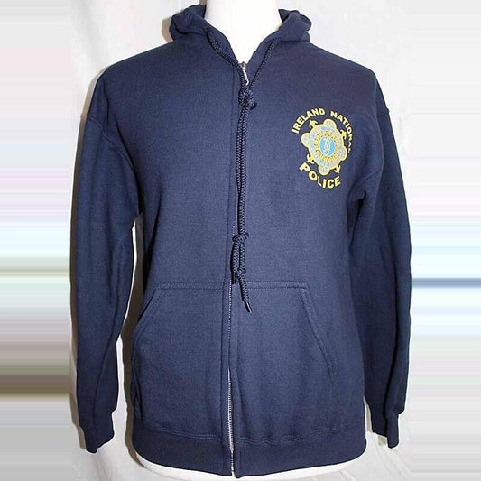 Irish Sweatshirt - Garda Irish Police Zip Hooded Sweatshirt
