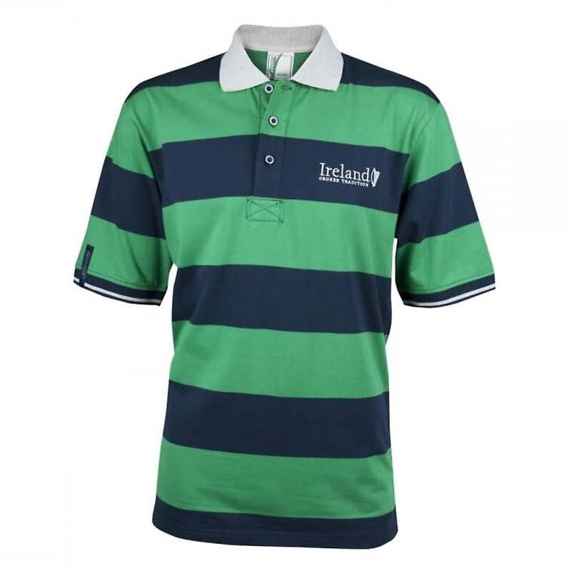 croker harp striped polo shirt