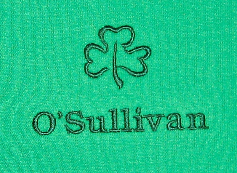 personalized kelly green full zip hooded sweatshirt