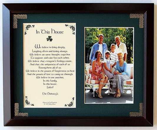 Personalized In This House Photo Verse Framed Print