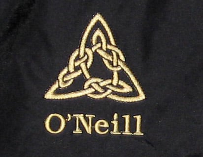 personalized black fleece lined nylon jacket