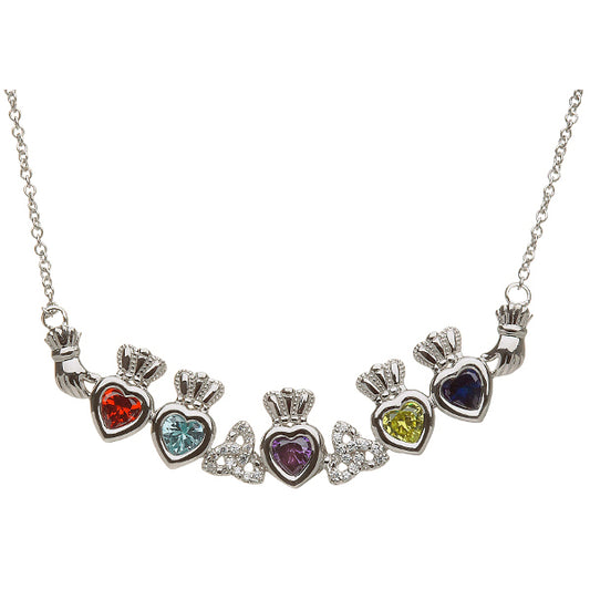 Sterling Silver Mother's Family Necklace - Trinity Knot
