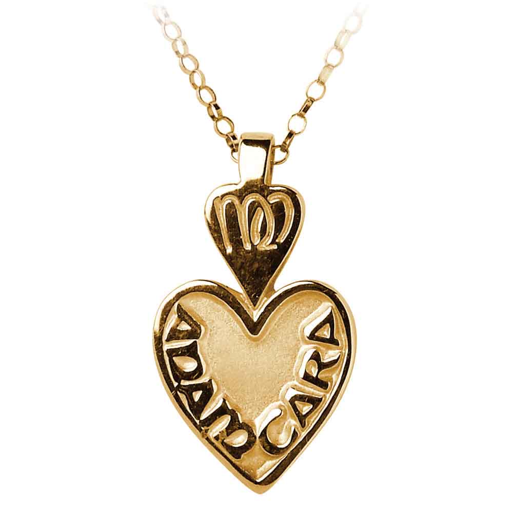 irish necklace - mo anam cara my soul mate pendant with chain gold