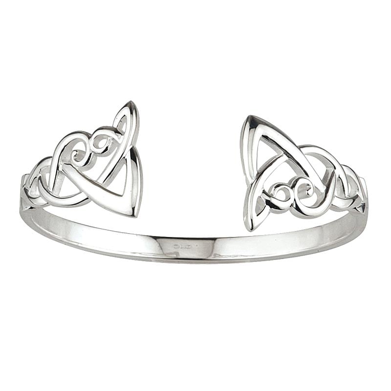 celtic bangle - sterling silver celtic knot bangle