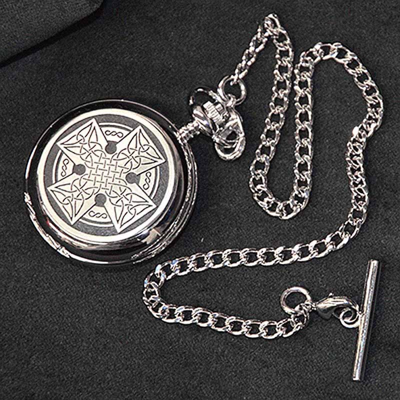 celtic cross pocket watch