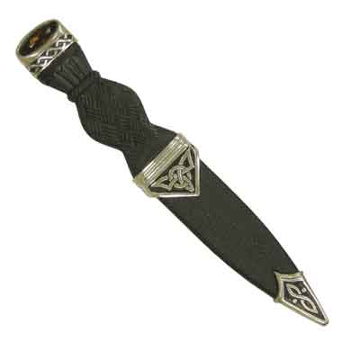 Black Celtic Knot Dagger with Stone