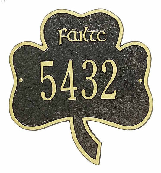 Personalized Shamrock Plaque - 1 Line