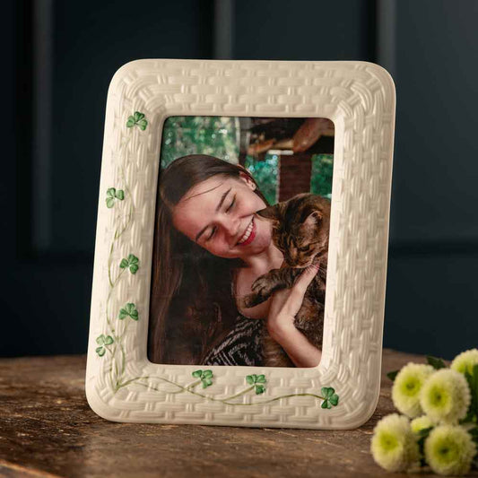 Belleek Shamrock 5 x 7 Frame