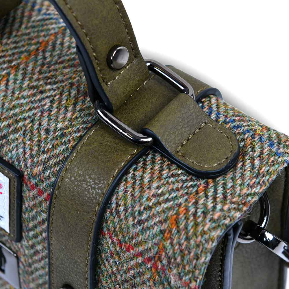 celtic tweed handbag | chestnut herringbone harris tweed® mini satchel