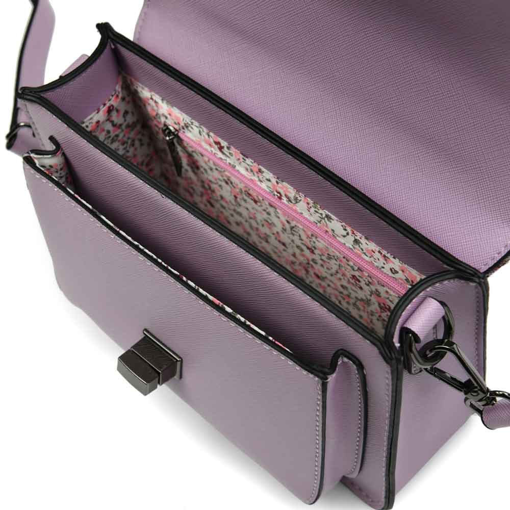 celtic tweed handbag | violet houndstooth harris tweed® mini satchel