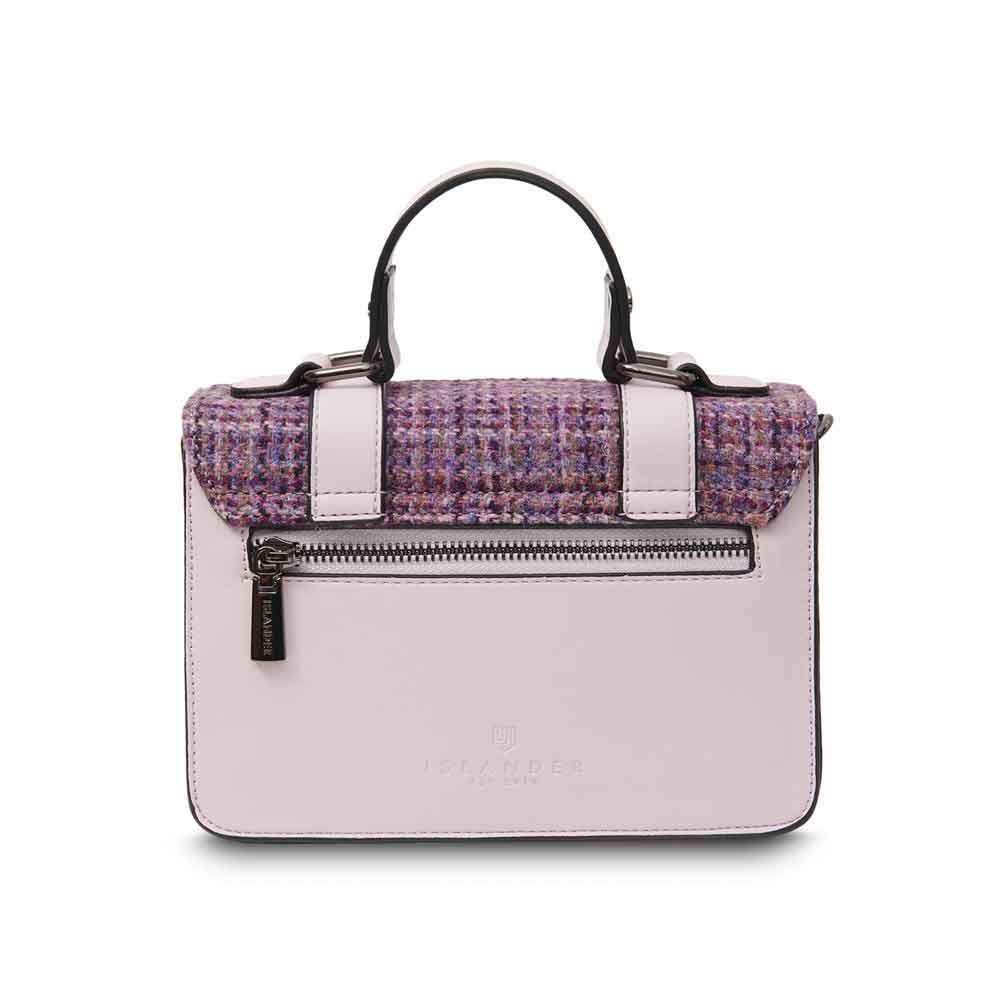 celtic tweed handbag | violet houndstooth harris tweed® mini satchel