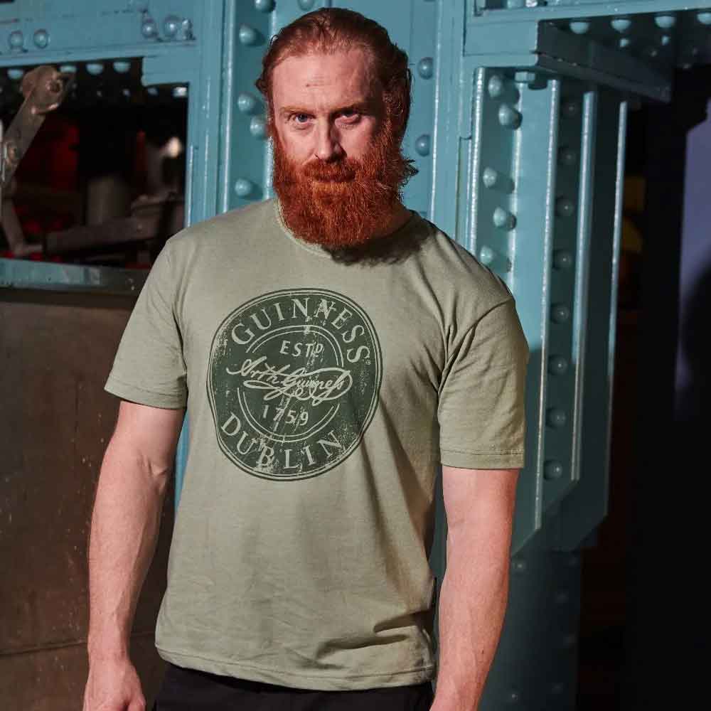 irish t-shirts | guinness bottle cap t-shirt green