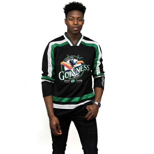 Irish Shirt | Guinness® Toucan Black and Green Hockey Jersey