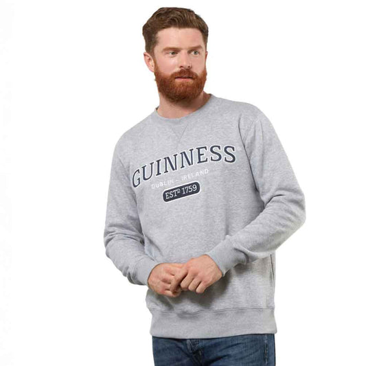 Irish Sweatshirt | Gray Crew Neck Guinness® Sweatshirt