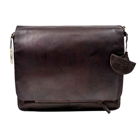 Irish Bag | Men's Brown  Leather Laptop Satchel