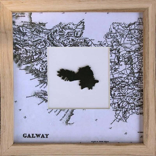 Counties of Ireland Framed Wall Hanging