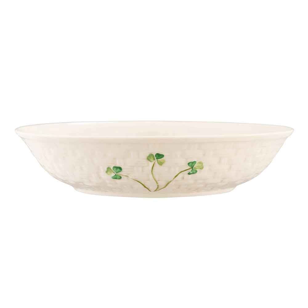 belleek pottery | irish shamrock pasta serving bowl