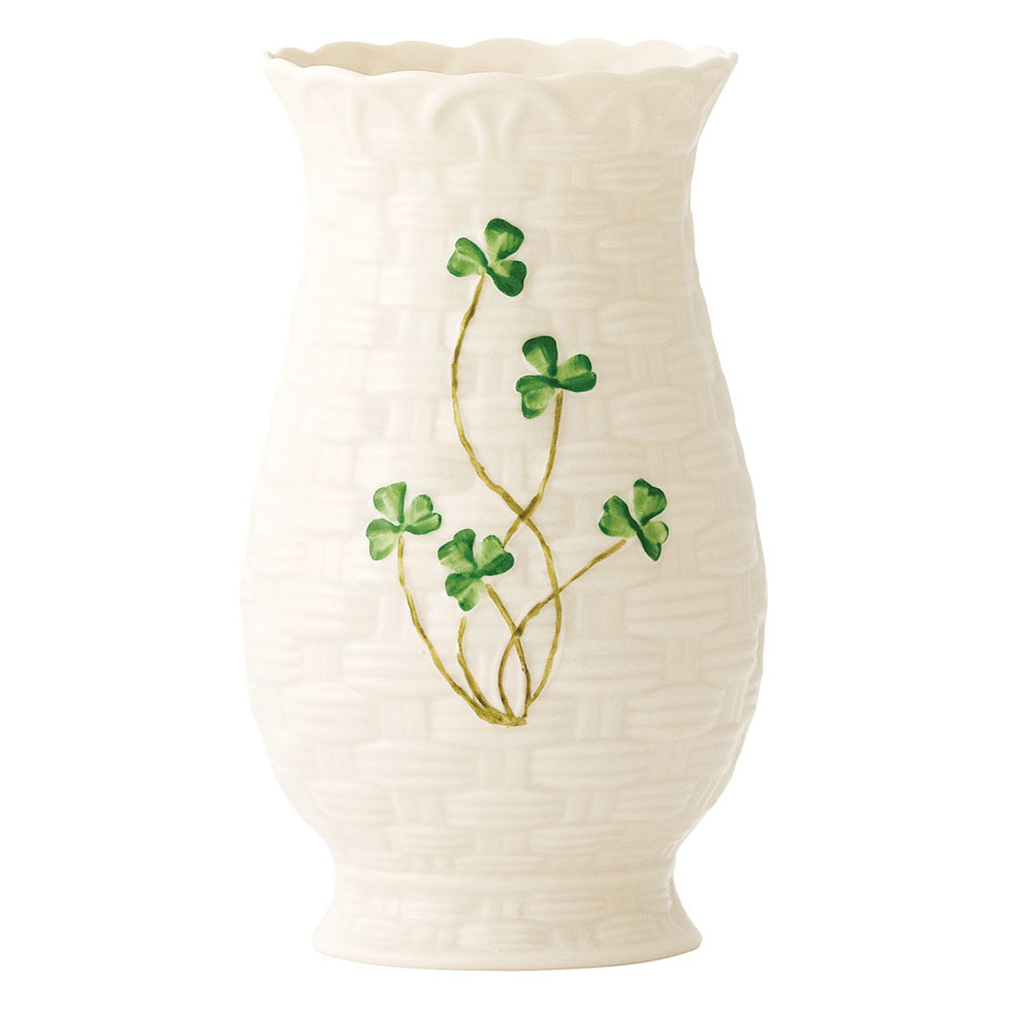 belleek vase - 7" kylemore on a white background