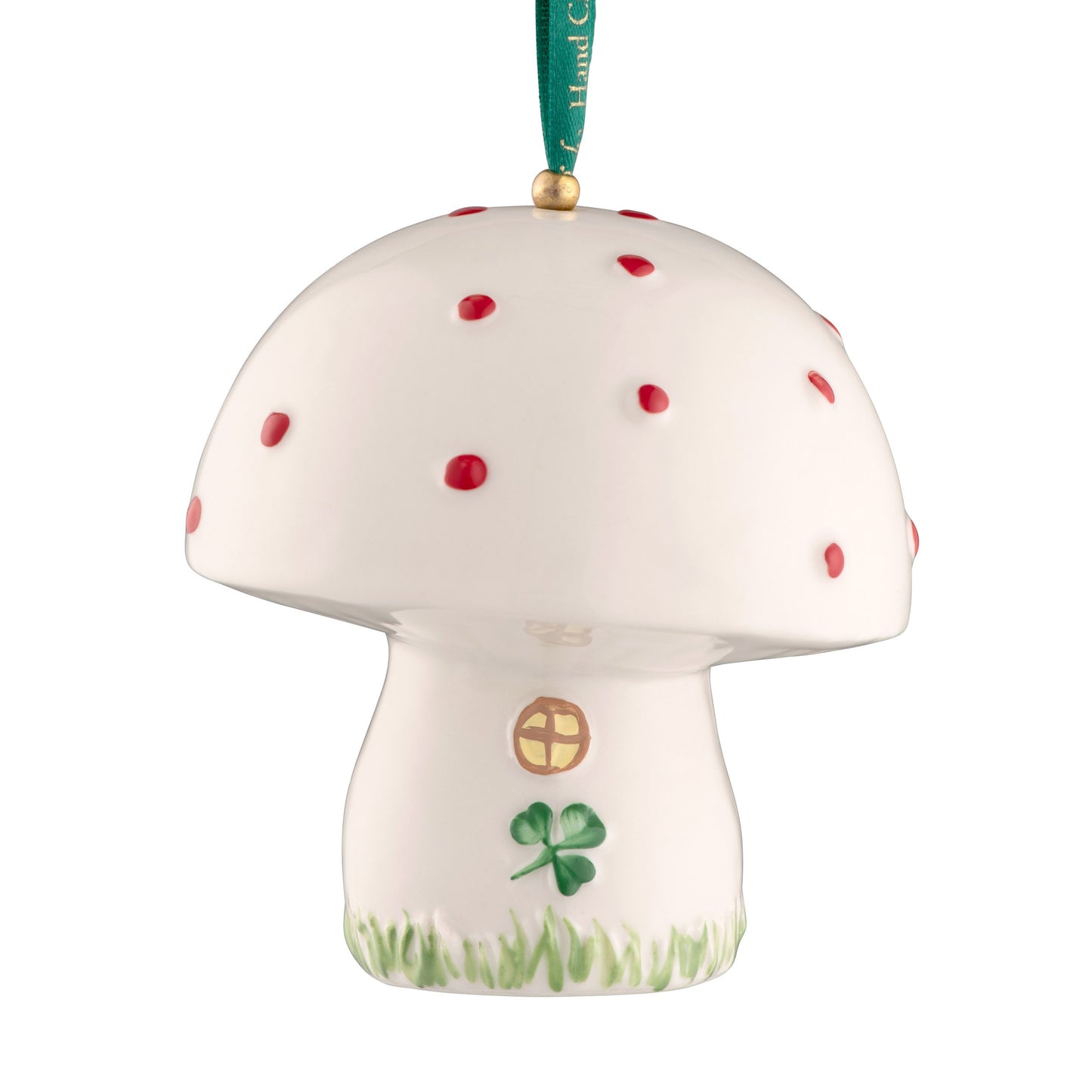 irish christmas | belleek pottery toadstool ornament