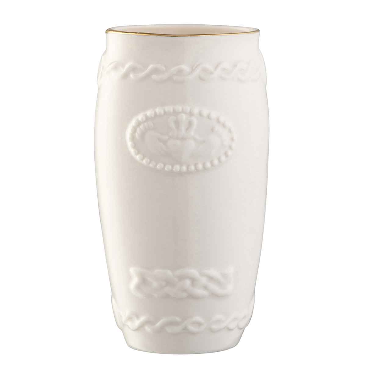 belleek pottery claddagh spill irish vase