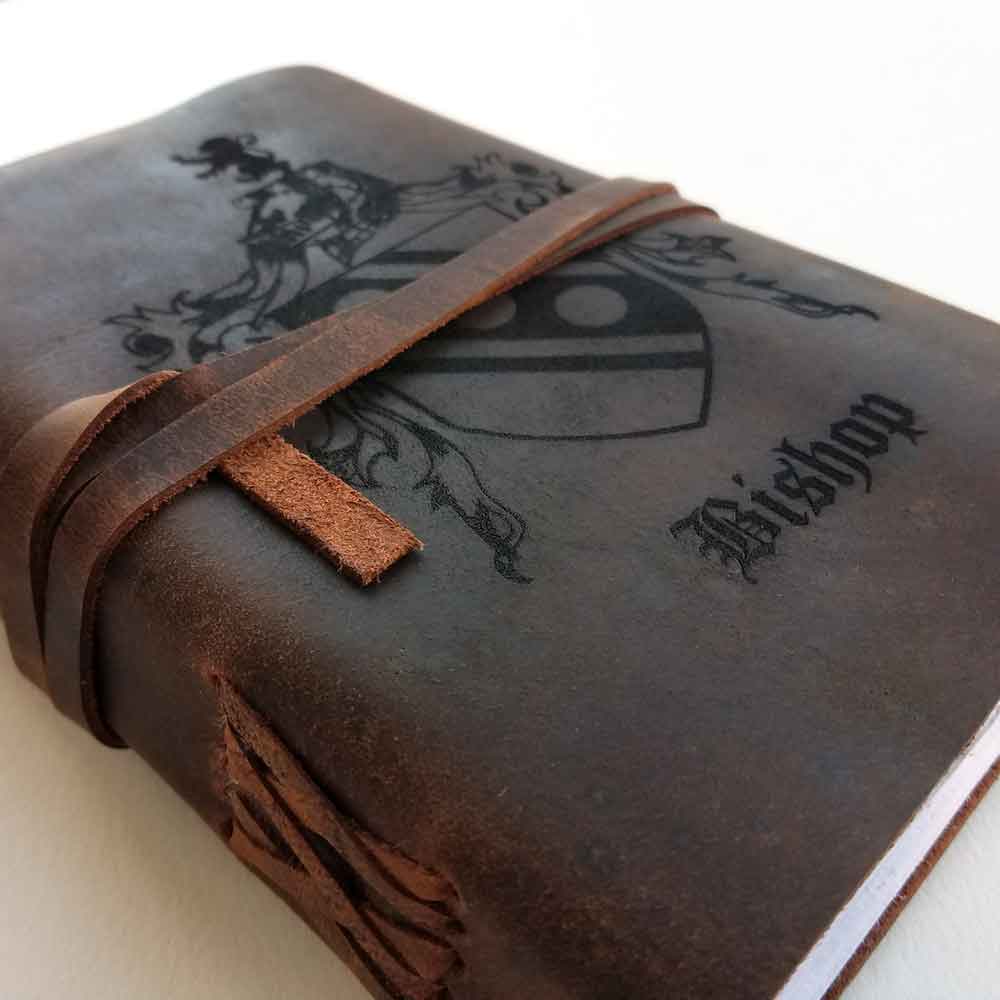 irish coat of arms | personalized leatherbound journal