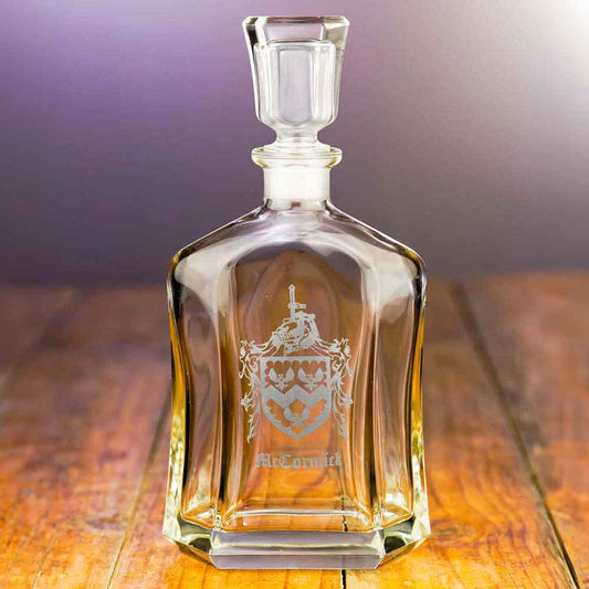 Irish Coat of Arms | Personalized Family Crest Decanter