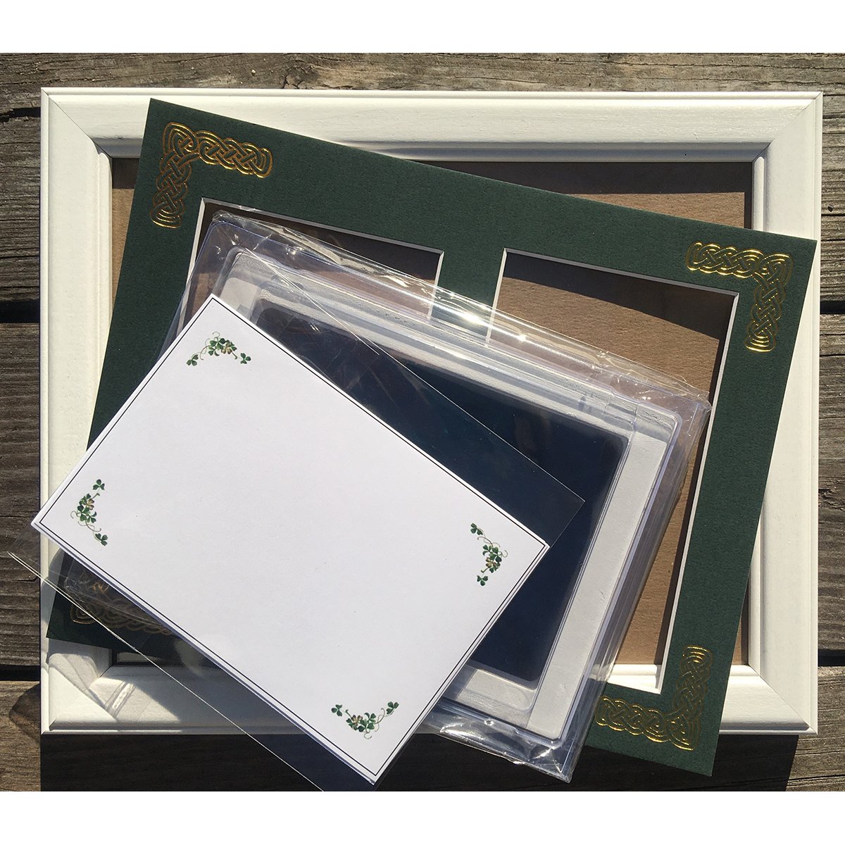 irish gift | baby first print kit celtic photo frame