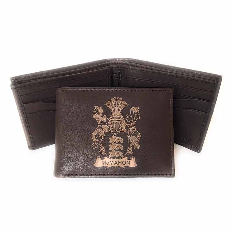 irish wallet | family crest coat of arms leather wallet