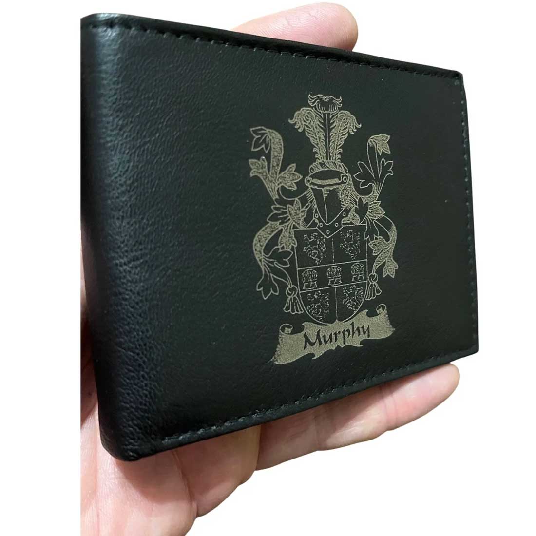 irish wallet | family crest coat of arms leather wallet