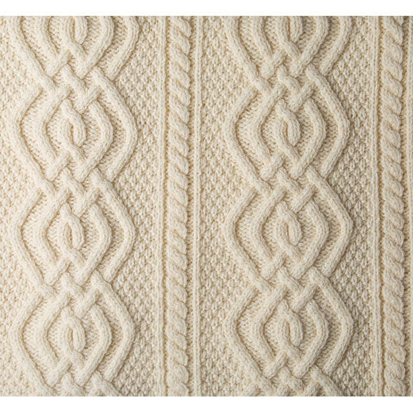 irish throw | dara merino wool aran knit throw