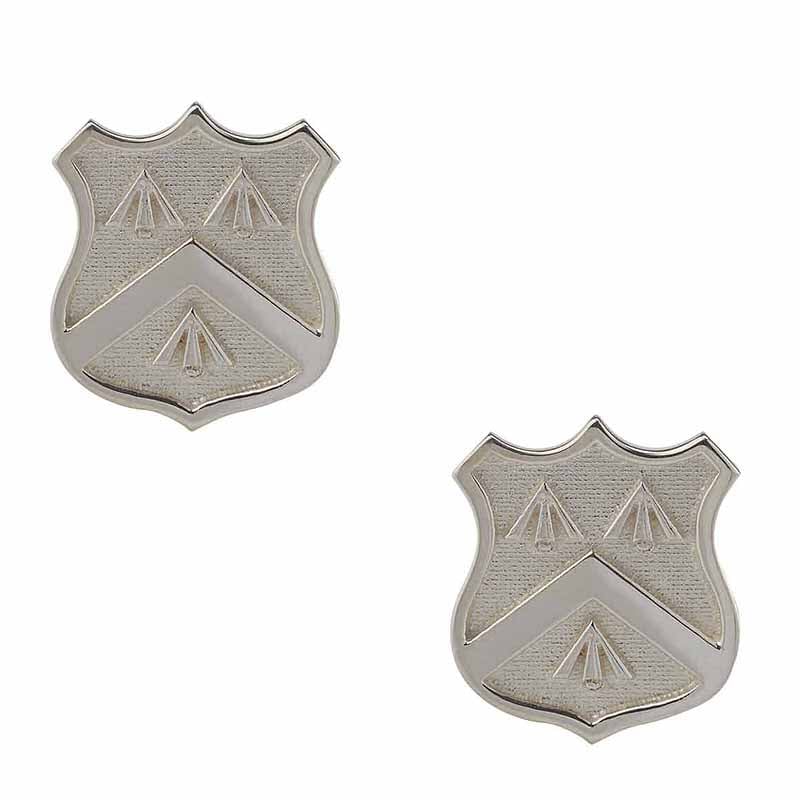 sterling silver family crest cufflinks