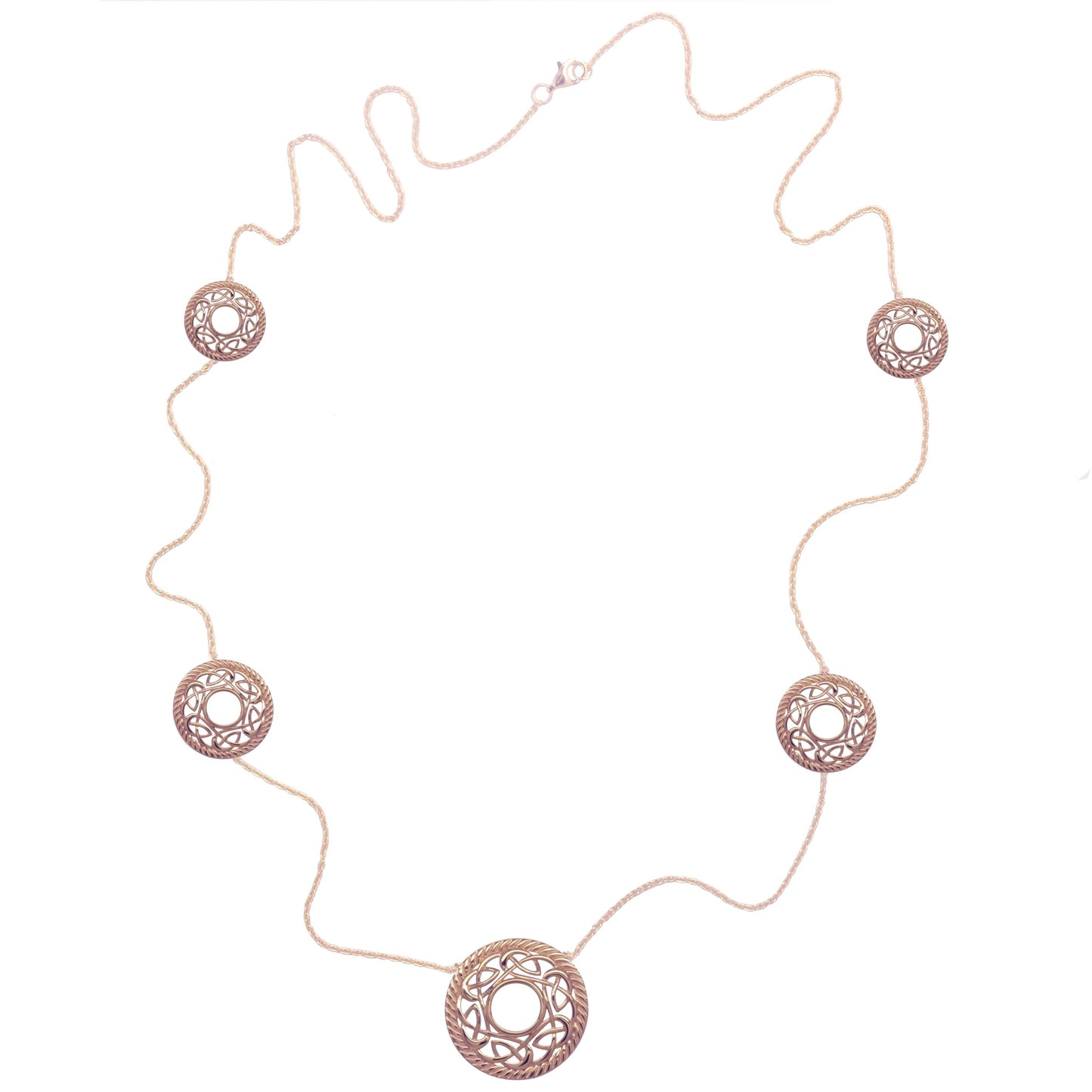 irish necklace | rose gold plated sterling silver celtic knot irish necklet