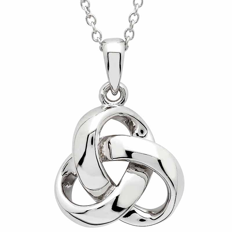 irish necklace | sterling silver celtic trinity knot pendant