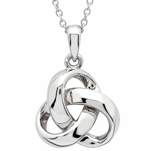 Irish Necklace | Sterling Silver Celtic Trinity Knot Pendant