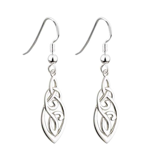 Celtic Earrings - Sterling Silver Celtic Trinity Knot Earrings