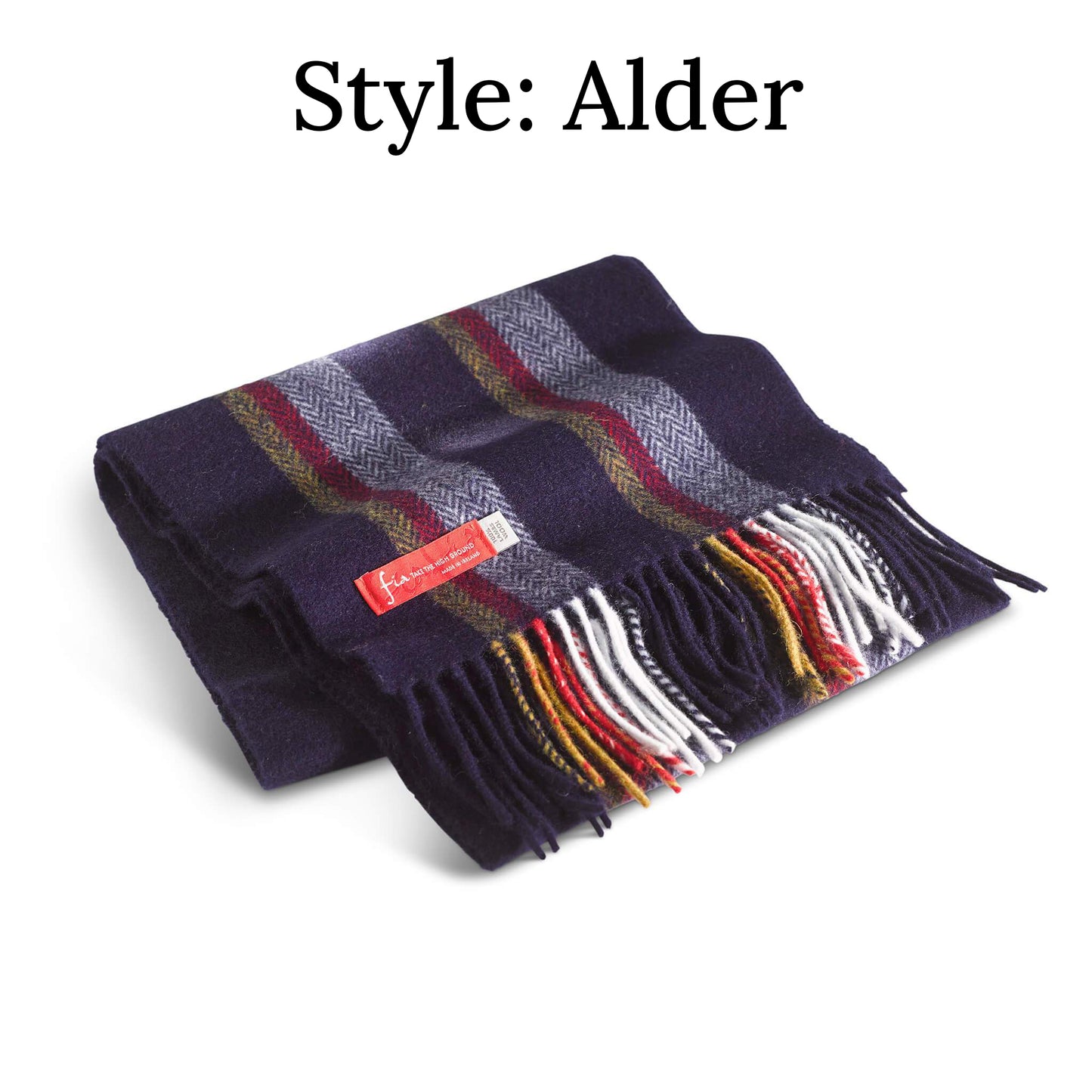 irish scarf | 100% lambswool 78 inch x 9 inch